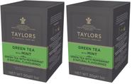 Chá verde Taylors of Harrogate com hortelã, 20 sacos, pacote com 2