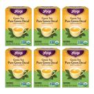 Chá verde Yogi Pure Green Decaf 96 saquinhos de chá, pacote com 6