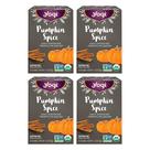 Chá Yogi Pumpkin Spice, 16 saquinhos, pacote com 4 pacotes, Organic Holiday
