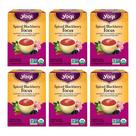 Chá Yogi Spiced Blackberry Focus, 16 saquinhos, pacote com 6 orgânicos