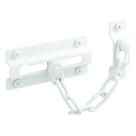 Chain Door Guard Prime-Line U 9852 em aço estampado branco