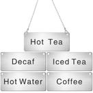 Chain Signs Hicarer Stainless Steel, mesa de bebidas de 5 peças