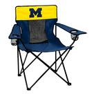 Chair Logo Brands NCAA Michigan Wolverines Elite com 2 porta-copos