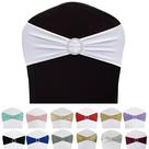 Chair Sashes Bands Maiangel Stretch Chair Ties 50 unidades brancas