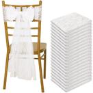Chair Sashes VitalCozy Vintage White Lace 50 unidades 17x274cm Chair Sashes VitalCozy Vintage White Lace 50 unidades 17x274cm