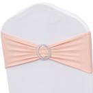 Chair Sashes ZSJFMF Blush Pink Spandex, pacote com 50 para eventos