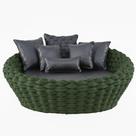 Chaise Munique Em Trico Náutico Alumínio para Edícula, Piscina Trama Original