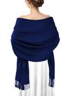 Chal AURUZA Pashmina Azul 70x200 cm Envoltura Suave
