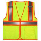 Chaleco de Seguridad Reflectante con Cremallera y Bolsillos Amarillo Talla L