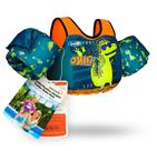 Chaleco Flotador para Niños AEOCOO Puddle 9-14-23-27-32 kg, Chaleco de Natación para Niños de 1 a 9 Años, Flotadores para Piscina con Mangas Flotantes, Chaleco de Natación para Niños, Niñas, Niños, Diseño Dino Genial