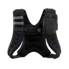 Chaleco lastrado ZELUS 3,5 kg con franja reflectante negra