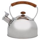 Chaleira aço inox 2,5 litros alça baquelite bambu