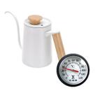 Chaleira Aço Inox Branca Bico Fino Com Termômetro 550ml -ILC