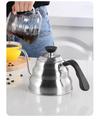 Chaleira Aço Inox Escovado 1l Bico Fino Com Tampa Chá Café