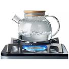Chaleira Bule Com Infusor Vidro 1,3 Litros Tampa Bambu