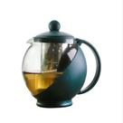Chaleira bule infusor vidro 750ml inox coador cha cafe filt Chaleira bule infusor vidro 750ml inox coador cha cafe filt