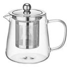 Chaleira Bule Vidro Infusor Inox 750ml Elegante e Prática Chaleira Bule Vidro Infusor Inox 750ml Elegante e Prática
