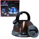 Chaleira c/ apito inox 2,6l besinhoff cor:dourada