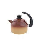 Chaleira Classica aço e esmaltada Marrom - Agata 1.5 litros