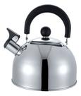 Chaleira De Aço Inox Com Apito Bule Chá Café Chimarrão Aço Inox 2 Lt