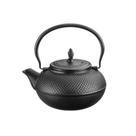 Chaleira de Ferro Fundido 1,5 Litros N18 Esmaltada Preta com Cesto de Inox MTA - 9045