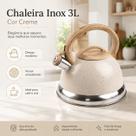 Chaleira de Inox 3 Litros Cor Creme para Cozinha Moderna Chaleira de Inox 3 Litros Cor Creme para Cozinha Moderna