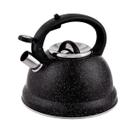 Chaleira de Inox com Apito 2,7L Indução Roma Preto Brinox