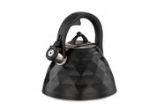 Chaleira de Inox com Apito Brinox 3 L Black Diamond com Indução Preto Fosco