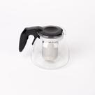 Chaleira de Vidro 350ml Preta Café Chá Cozinha Decoração