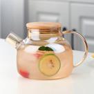 Chaleira de Vidro Âmbar com Infusor 1L Bule Chá Resistente ao calor Para Café