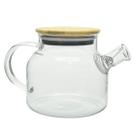 Chaleira de Vidro Borossilicato com Tampa de Bambu 600ml