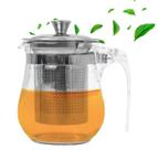 Chaleira de Vidro com Infusor 350ml- Bule para Chá e Café Coador