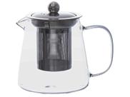 Chaleira de vidro com infusor e tampa de inox hauskraft 450ml na caixa
