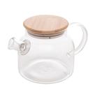 Chaleira de Vidro com Tampa de Bambu (600 ml) Lisa Chaleira de Vidro com Tampa de Bambu (600 ml) Lisa
