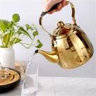 Chaleira Dourada Inox até 1,5L com Infusor Luxo Premium