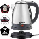 Chaleira Elétrica 220v ou 110v Portátil Jarra Bule De Aço Inox 1.8 Litros Com Desligamento Automático e Trava de Segurança Para Café Chá Água