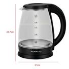 Chaleira Elétrica Aroma Vidro 2,2L 1500W 220V Agratto