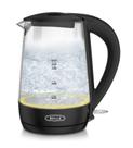 Chaleira elétrica BELLA 1.7L de vidro sem fio com desligamento automático