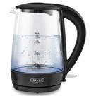 Chaleira elétrica BELLA 1.7L Glass 1500W com desligamento automático preta