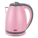 Chaleira Elétrica Com Base Removível Jarra Bule Inox 127V 1.8L Rosa