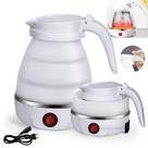 Chaleira Elétrica De Silicone Retrátil Dobrável 450ml Para Café Chá Leite Viagem
