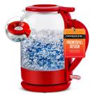 Chaleira Elétrica de Vidro OVENTE KG516R 1.5L 1500W Vermelha