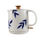 Chaleira Elétrica em Porcelana Elegance Azul e Branca 127V 1 Litro