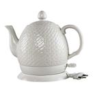 Chaleira Elétrica em Porcelana Elegance Branco Dou 127V 1,5 Litro