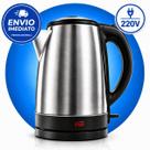Chaleira Elétrica Inox 1.8L, Desligamento Automático, Aquecimento Rápido, Segura e Durável