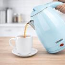 Chaleira Elétrica Inox Startools 1,8L 1000W 110V ou 220V Rosa ou Azul com Desligamento Automático