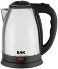 Chaleira Elétrica Inox Térmica 1100W 1.8L 127V Bak - Preto