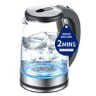 Chaleira Elétrica kemzez 2L 1500W de Vidro Borossilicato