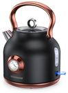 Chaleira elétrica NESSGRAIM Retro 1.7L em aço inoxidável