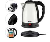 Chaleira Elétrica Portátil 1.8 Litros Aço Inox Para Café Chá 1100 w